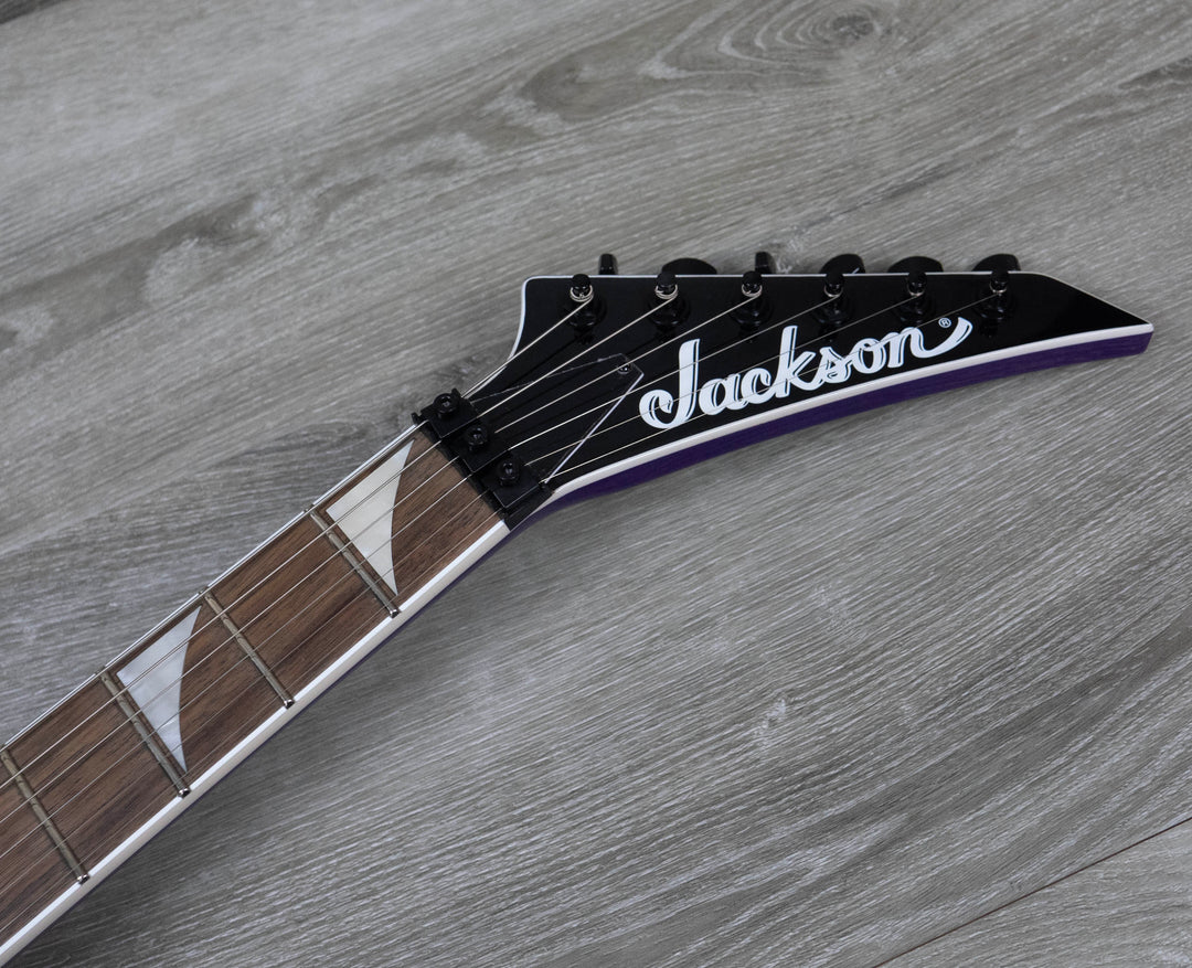 Jackson X Series Kelly KEX, touche en laurier, violet foncé métallisé 