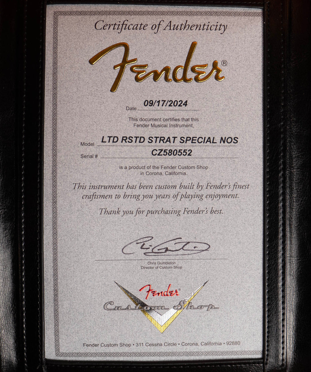 Fender Custom Shop Limited Edition Roasted Stratocaster Special NOS Electric Guitar, Aged Pewter