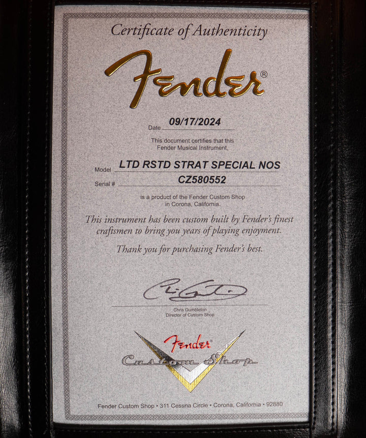 Fender Custom Shop Limited Edition Roasted Stratocaster Special NOS Electric Guitar, Aged Pewter