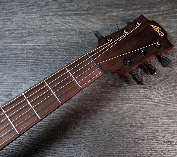 Lâg T118ABCE Tramontane Auditorium Bevel Cutaway Electro-Acoustic Guitar, Brown Shadow