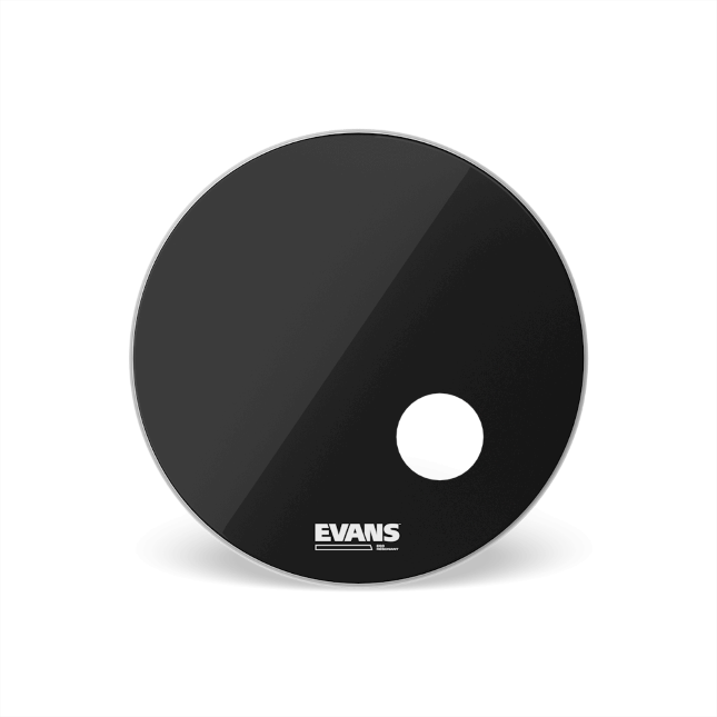 Evans EQ3 Resonant Black Bass Drum Head, 20 Inch