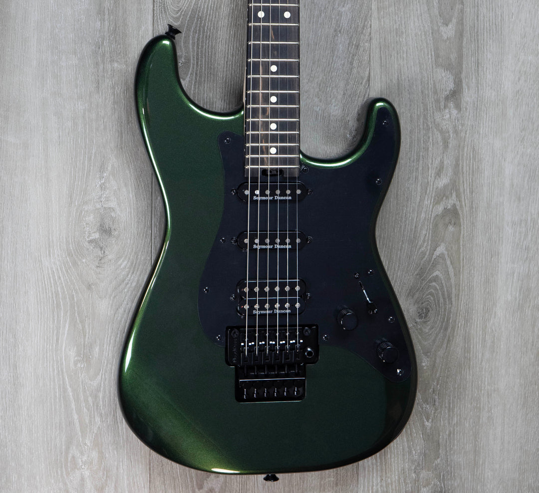 Charvel Pro-Mod So-Cal Style 1 HSS FR E, diapasón de ébano, verde Lambo