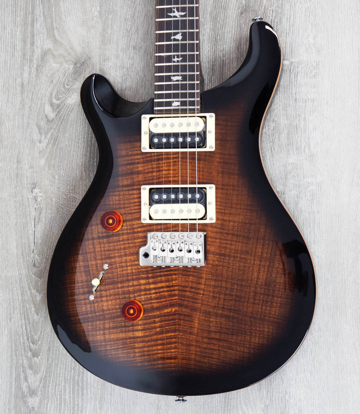 PRS SE Custom 24 Left Handed, Black Goldburst