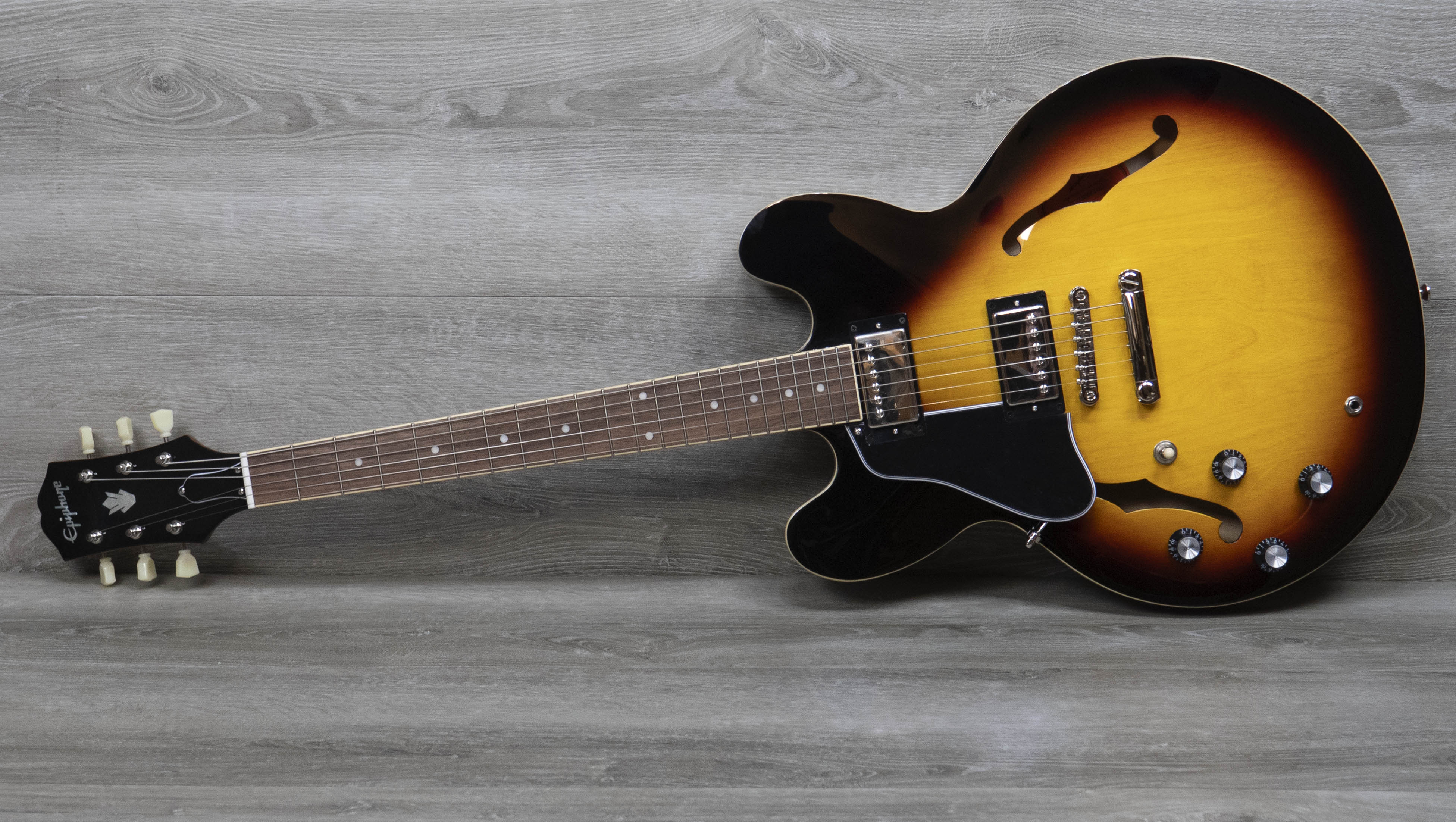 Epiphone ES-335 Left Handed, Vintage Sunburst – A Strings