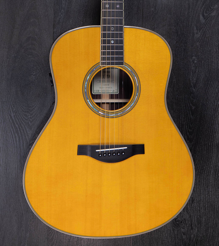 Yamaha LL-TA TransAcoustic Guitar, Dreadnought, Vintage Tint