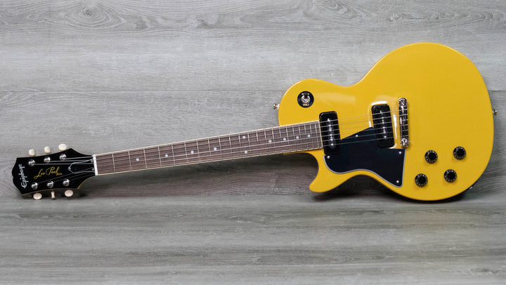 Epiphone Les Paul Special pour gaucher, couleur jaune TV