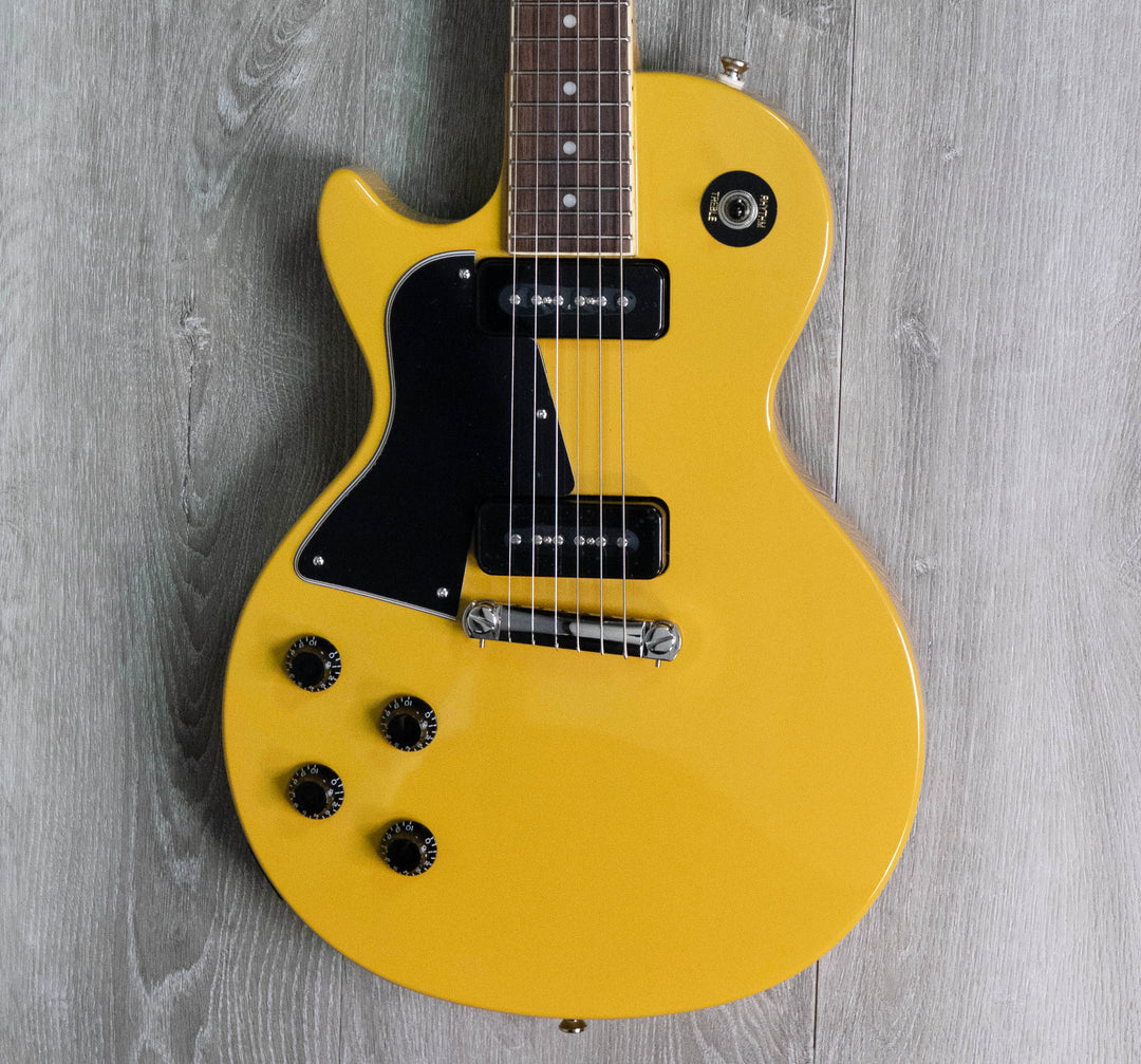 Epiphone Les Paul Special pour gaucher, couleur jaune TV