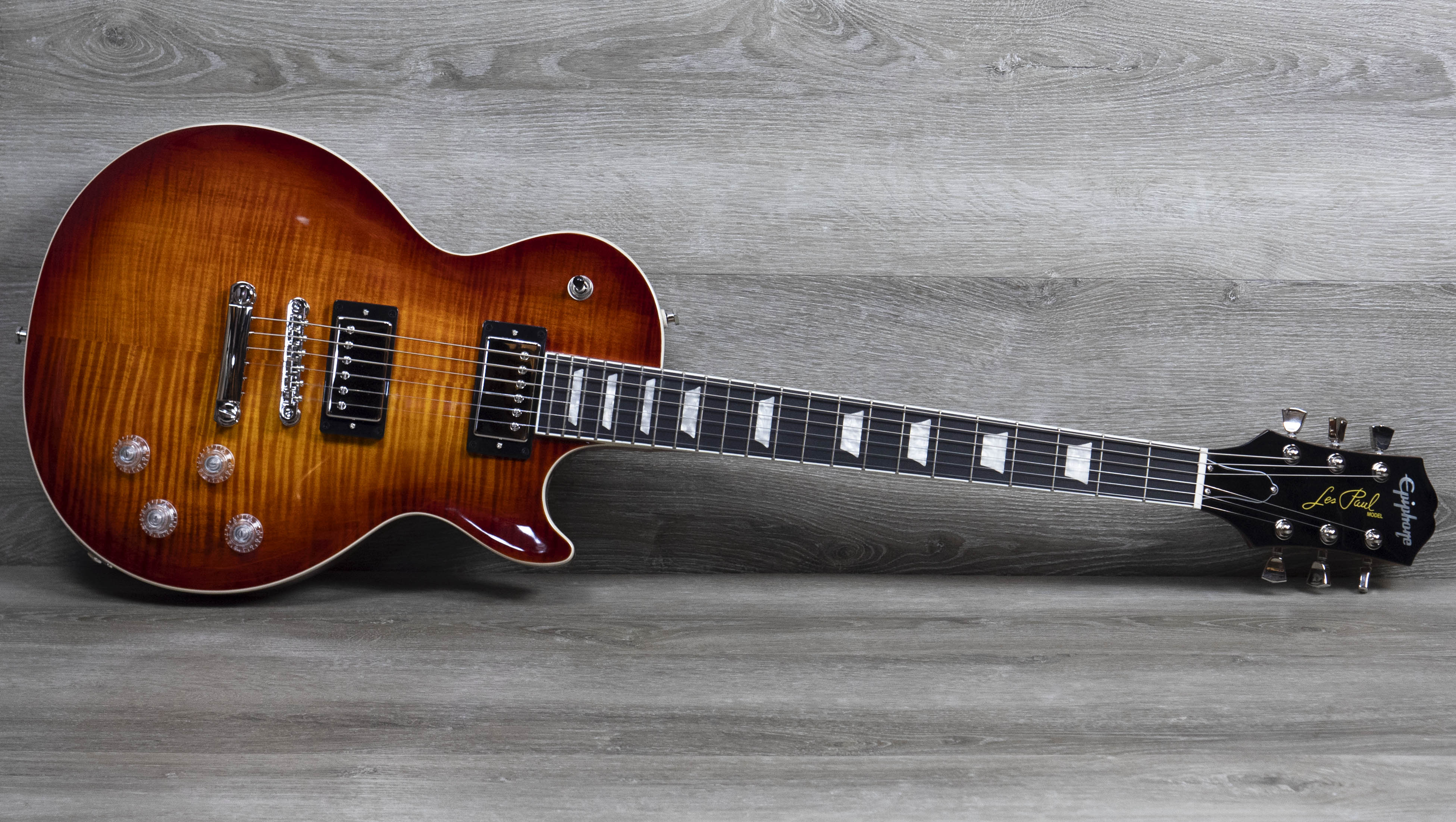 Epiphone Les Paul Modern Figured, Mojave Burst – A Strings