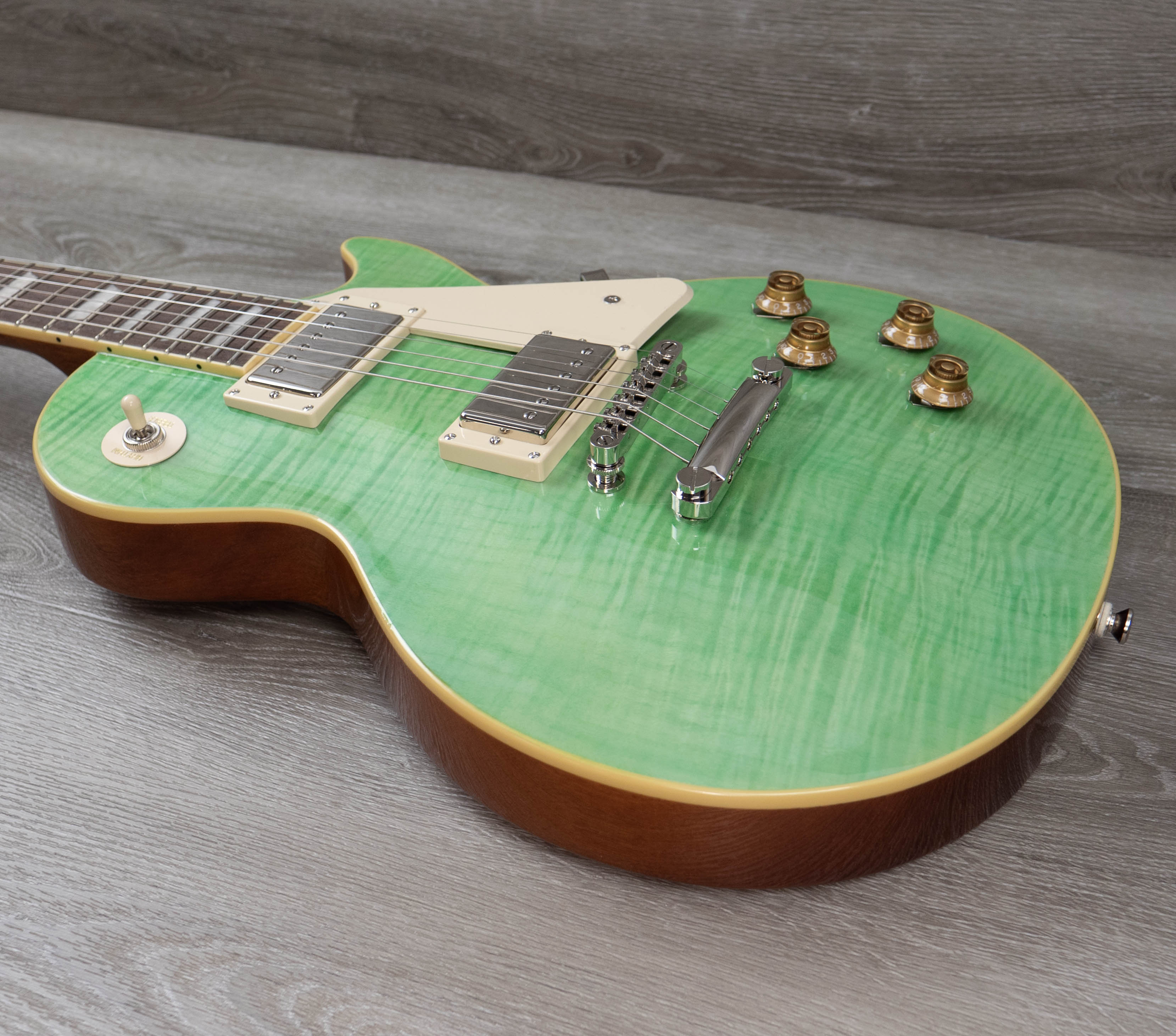 Epiphone Les Paul グリーン Epiphone Les Paul Standard 50s Figured Inverness Green « Electric