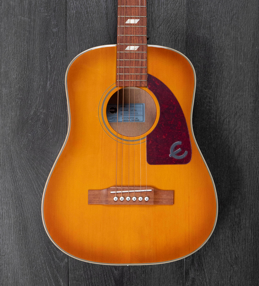 Epiphone Lil' Tex Travel Acoustic, Faded Cherry