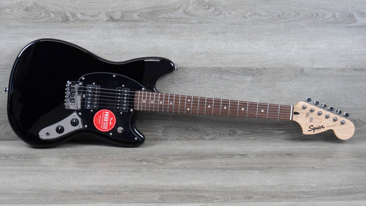 Squier Sonic Mustang HH, Laurel Fingerboard, Black Pickguard, Black