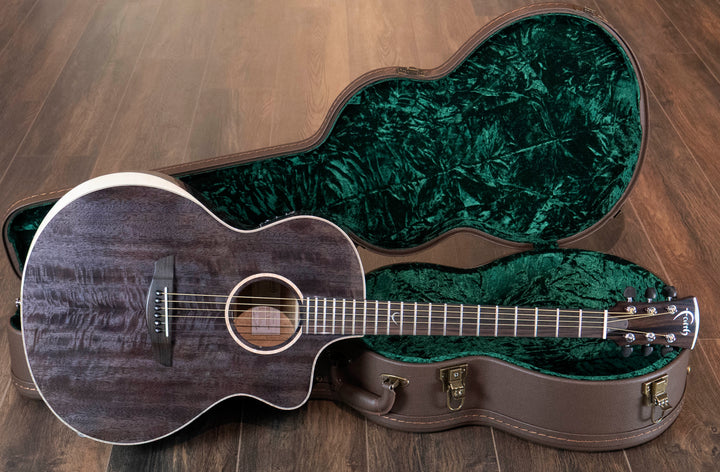 Série Faith FX Neptune électro-acoustique, tout en bois massif Java Mango, gris poussière de lune