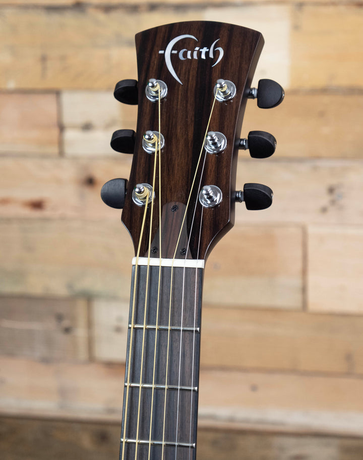 Série Faith FX Neptune électro-acoustique, tout en bois massif Java Mango, gris poussière de lune