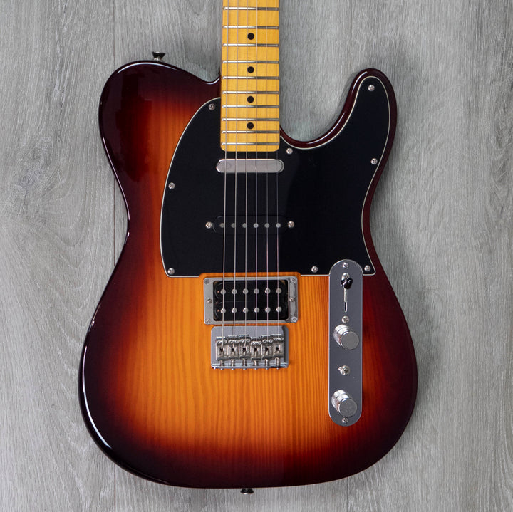 Fender Modern Player Telecaster Plus usada, color Honey Burst