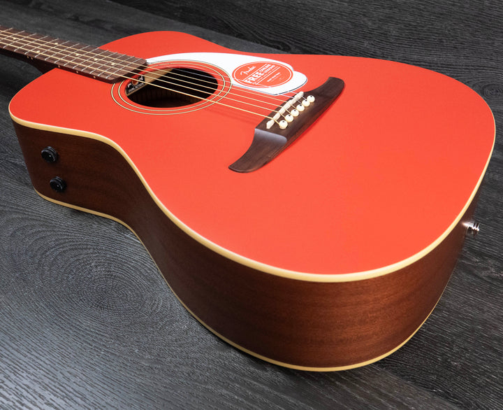 Fender Malibu Player, touche en noyer, Fiesta Red