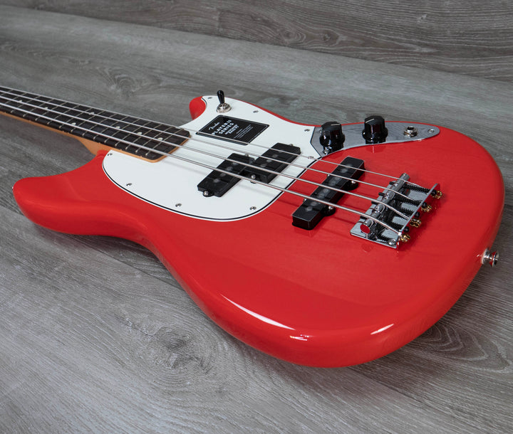 Bajo Mustang Fender Player II PJ, diapasón de palisandro, rojo coral