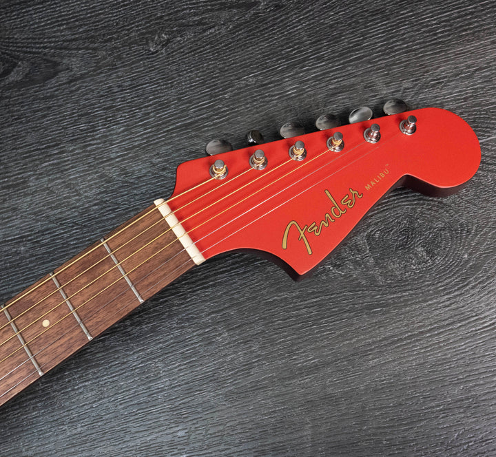 Fender Malibu Player, touche en noyer, Fiesta Red