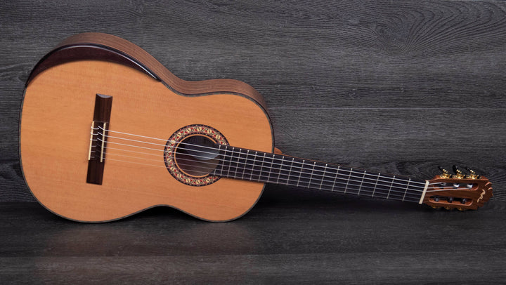 Manuel Rodriguez MAGISTRAL E-C, 4/4 size Classical Guitar, All solid Cedar top, Solid Walnut Back and Sides