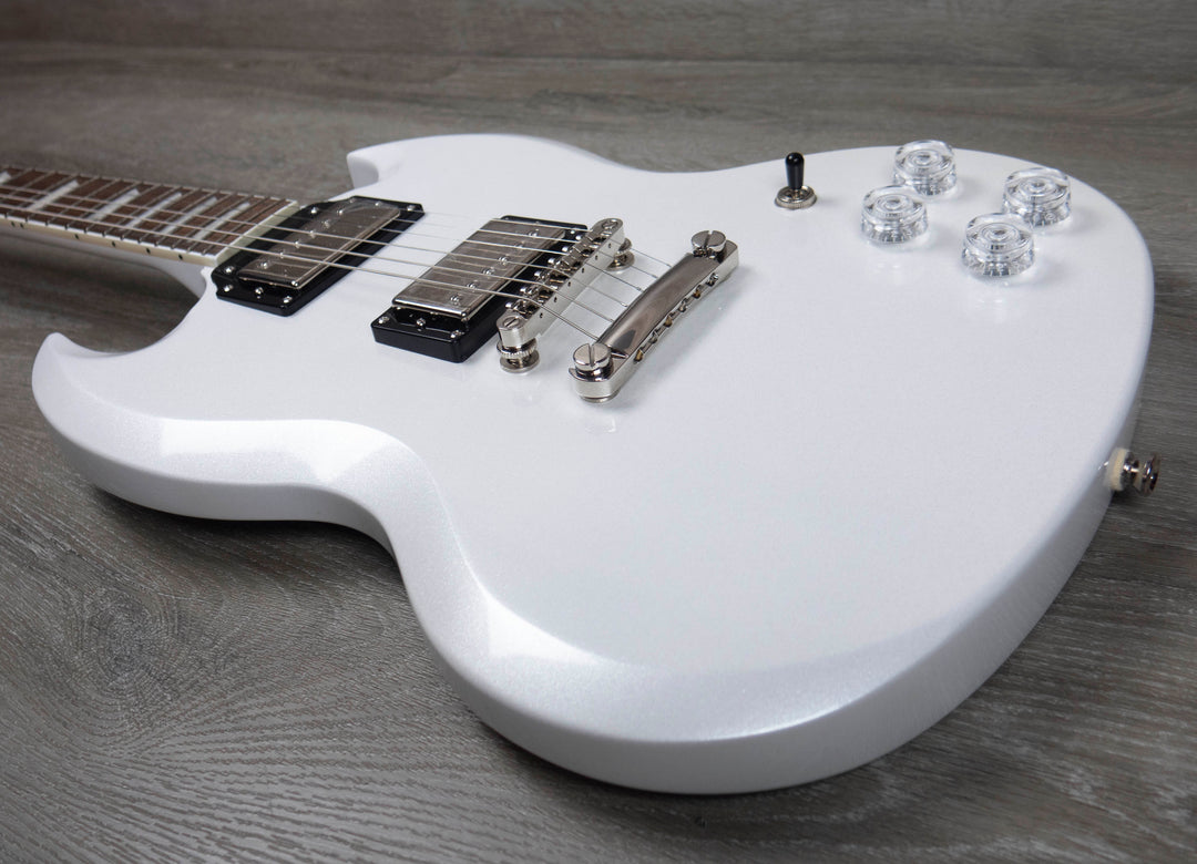 Used, Like New Epiphone SG Muse, Pearl White