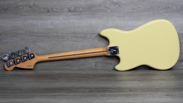 Bajo Fender Player II Mustang PJ, diapasón de palisandro, amarillo Hialeah