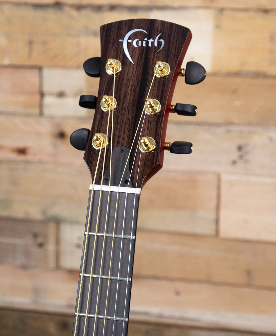 Faith Blood Moon Burst Neptune Électro-acoustique, tout solide Trembesi indonésien