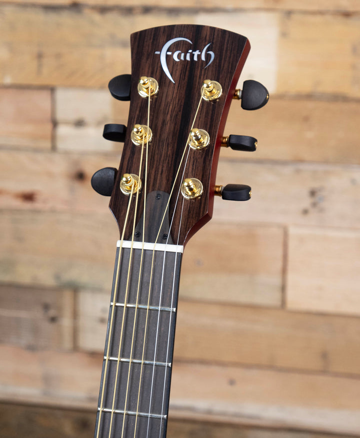 Faith Blood Moon Burst Neptune Électro-acoustique, tout solide Trembesi indonésien