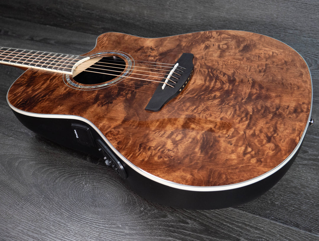 Ovation CS24P-NBM Celebrity Traditional Plus, Nutmeg Burled Maple