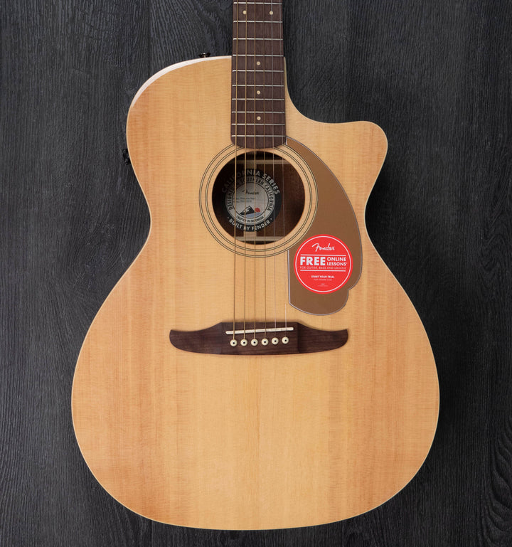 Fender Newporter Player Electro-Acoustic Guitar, Walnut Fingerboard, Natural