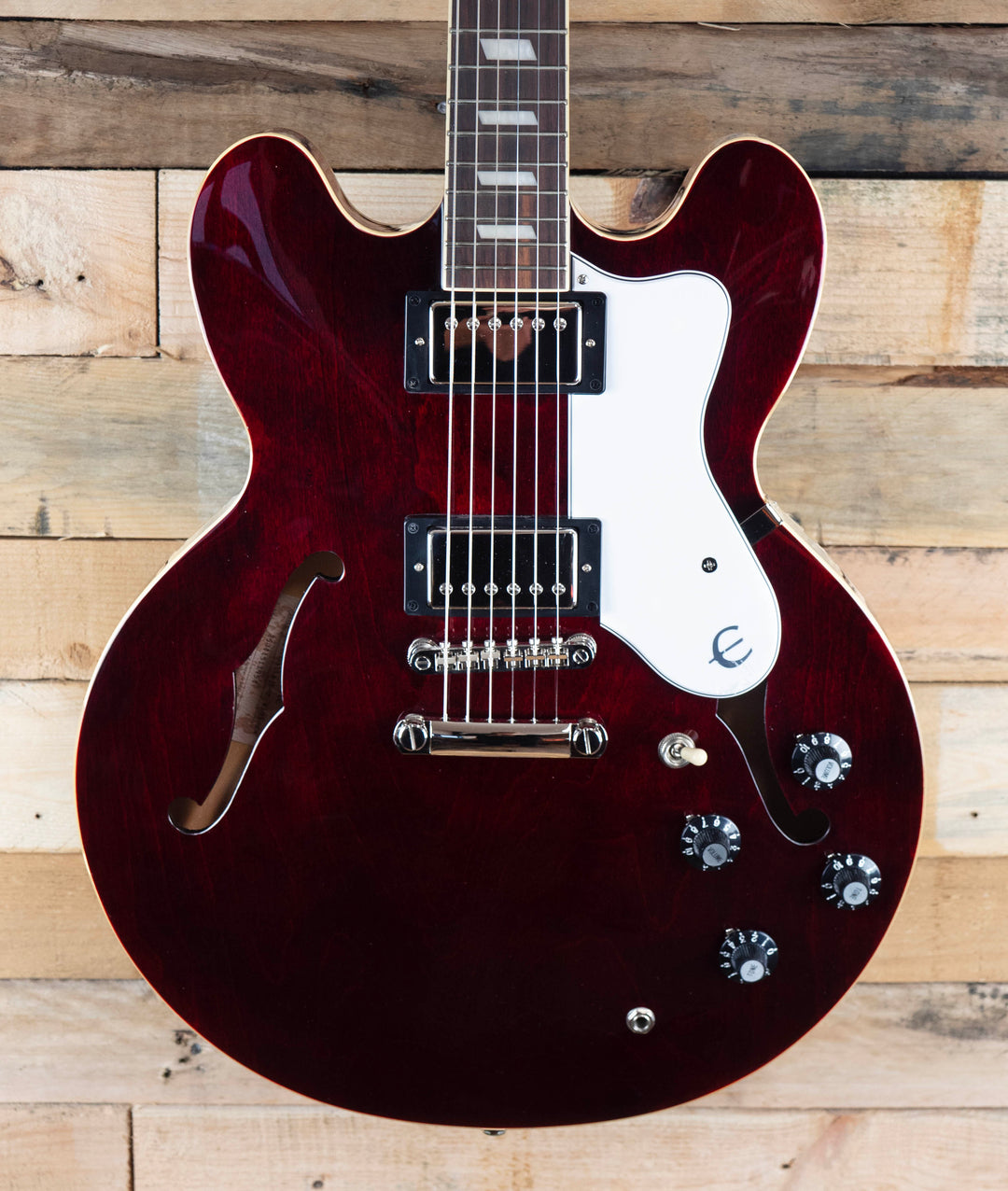 Epiphone Noel Gallagher Riviera, Dark Wine Red