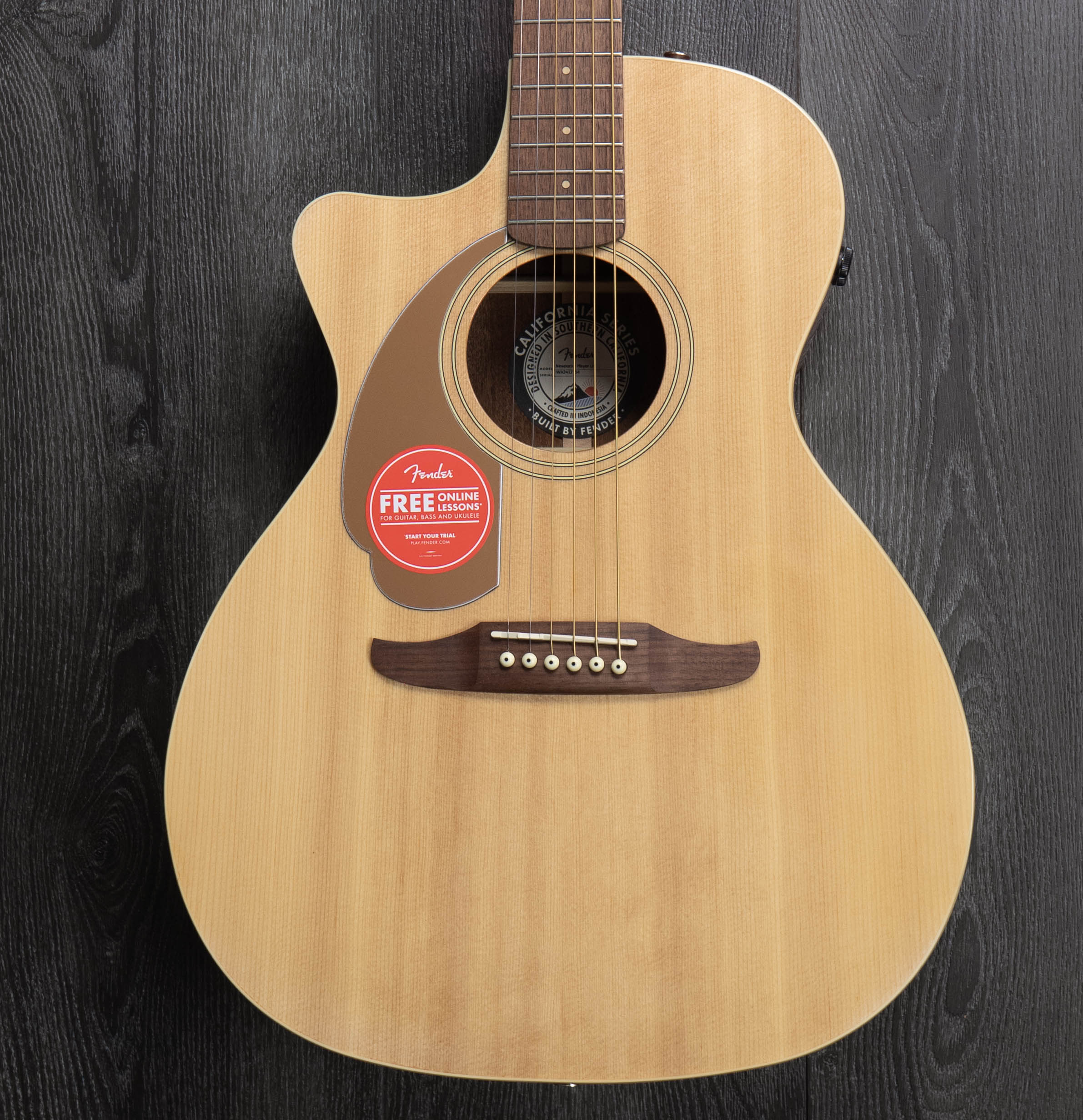 Fender Newporter Player Left-Handed Electro-Acoustic Guitar
