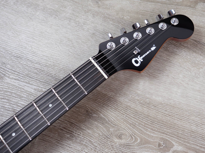 Charvel Pro-Mod Plus Dinky DK24 HSS 2PT EB QM, Ebony Fingerboard - Blue Curaçao