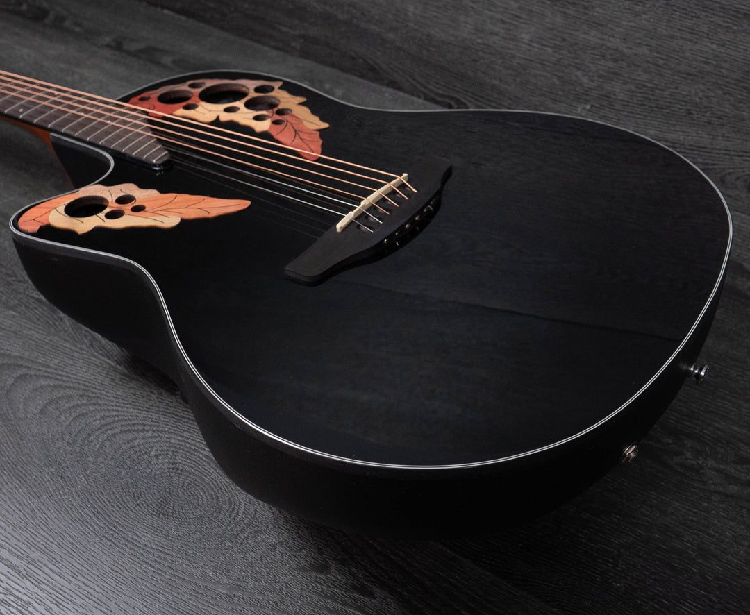 Ovation CE44L-5 Celebrity Elite, gaucher, noir