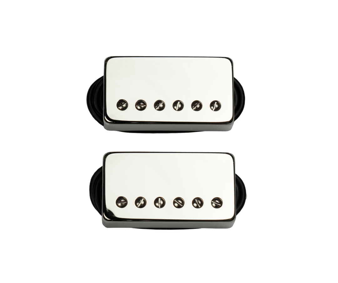 Bare Knuckle Old Guard Boot Camp 6 String Humbucker 50mm Pickup Set - Covered Nickel - A Strings