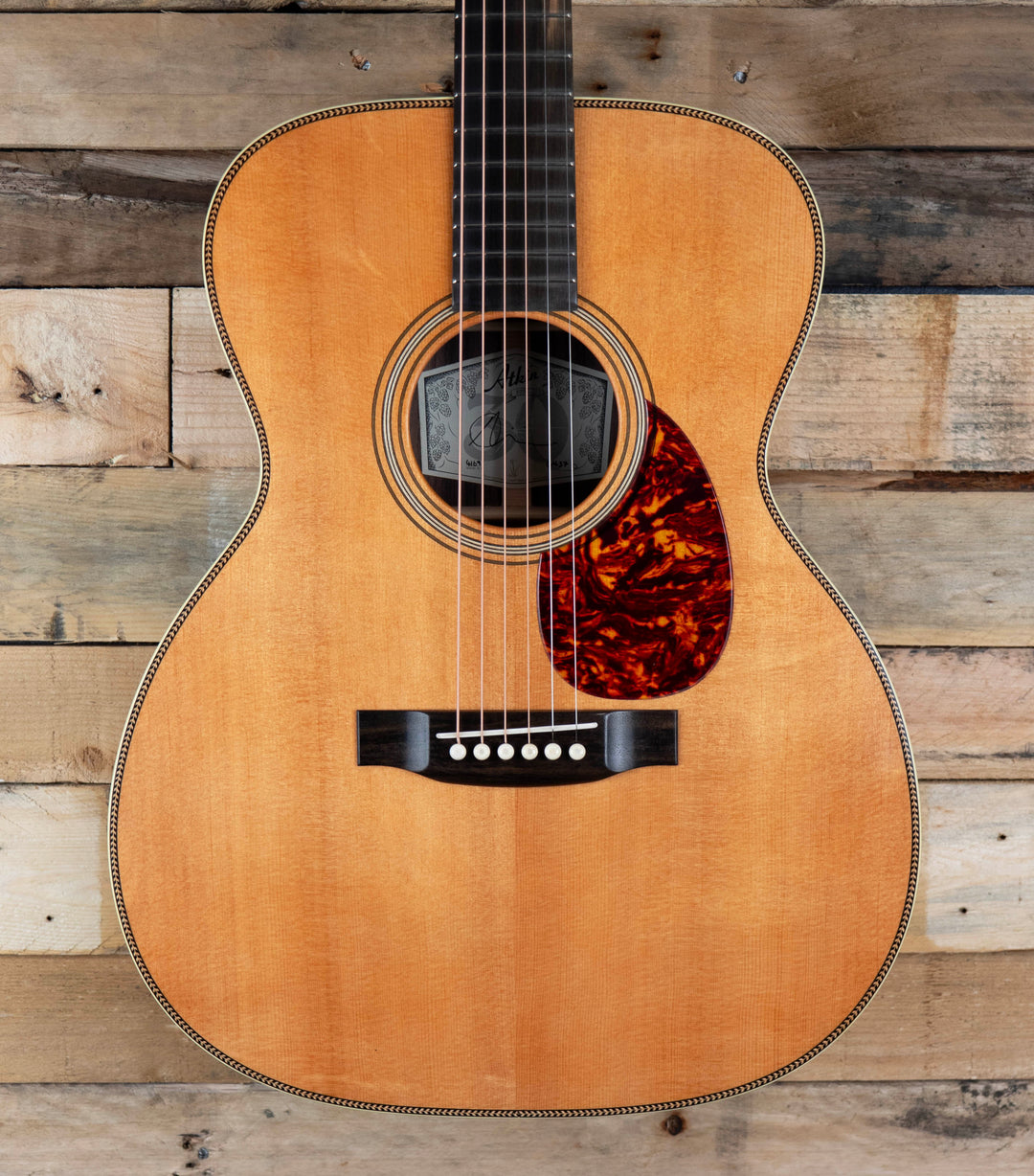 Atkin OM37 Orchestra Model Acoustic Guitar, Natual