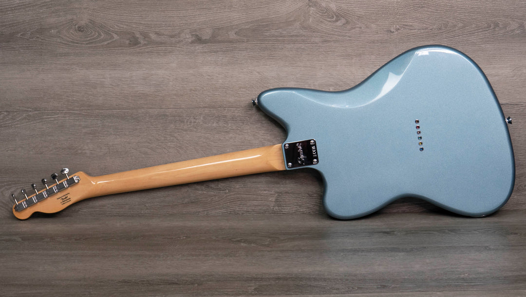 Squier édition limitée Paranormal Offset Telecaster SJ, touche en laurier, pickguard en parchemin, bleu glacier métallisé