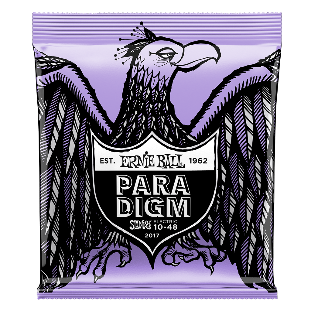 Ernie Ball Paradigm Slinky Coated Electric Guitar Set, Nickel, Ultra Slinky .010-.048