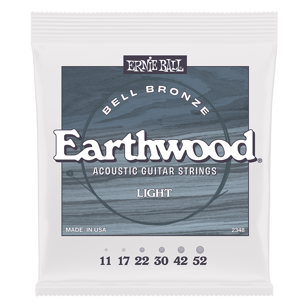 Ernie Ball Bell Bronze Acoustic Guitar String Set, Light .011-.052