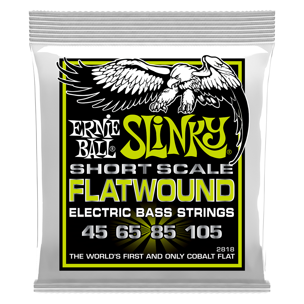 Jeu de cordes pour guitare basse Ernie Ball Cobalt, échelle courte, Regular Slinky .045-.105