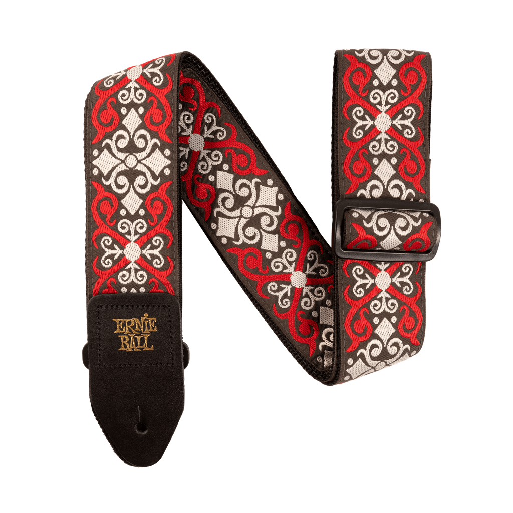 Ernie Ball Jacquard Guitar Strap - Red Trellis