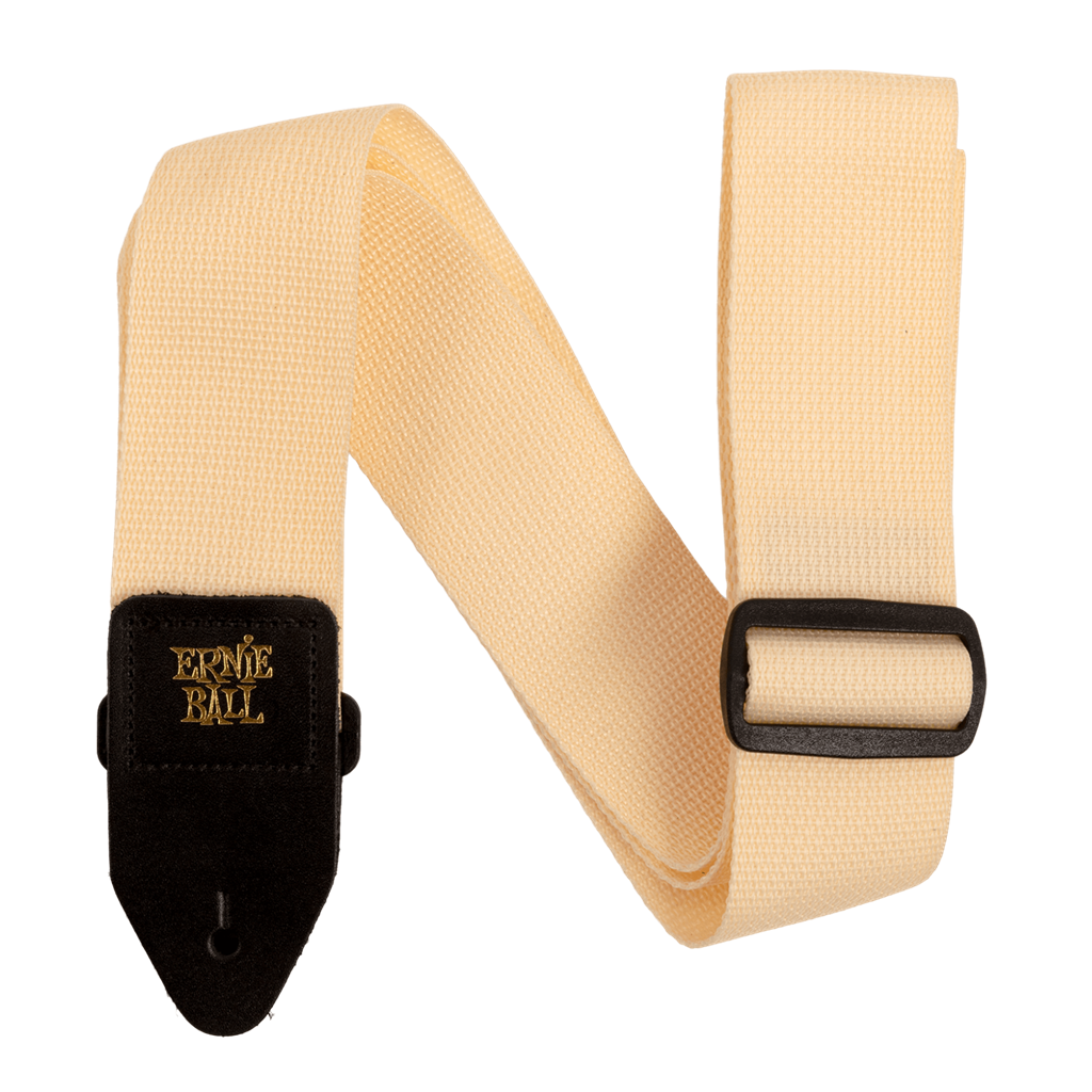 Ernie Ball Polypro Guitar Strap - Cream & Black