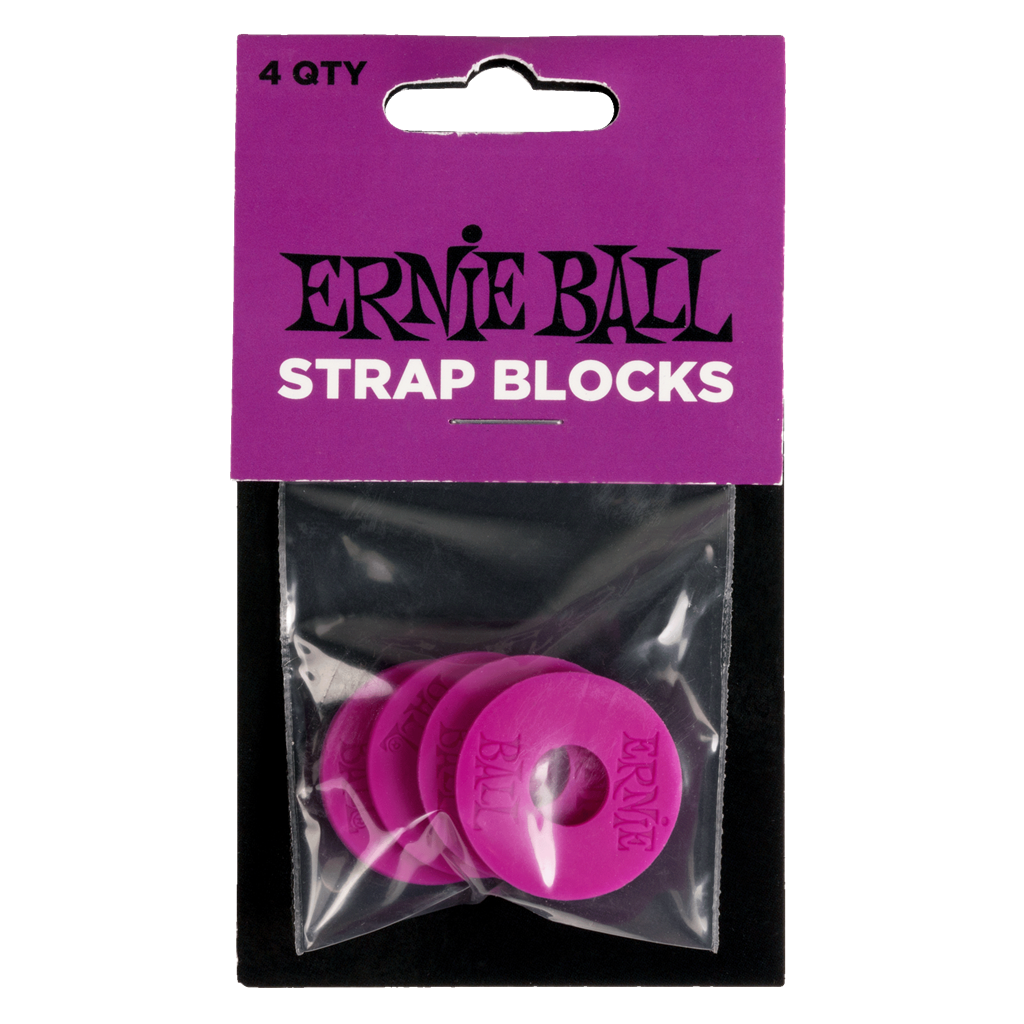 Ernie Ball Strap Blocks (4 pack) - Purple