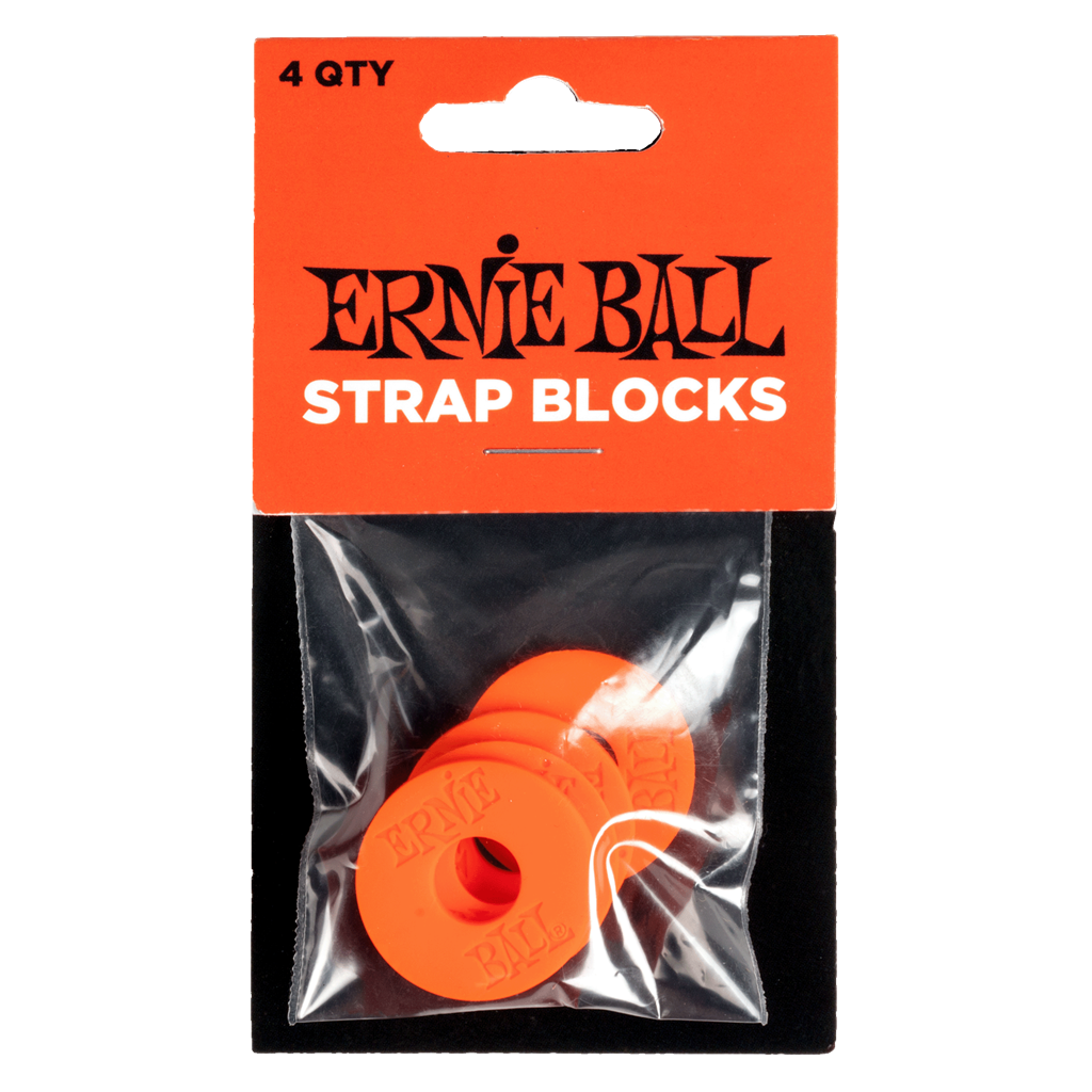 Ernie Ball Strap Blocks (4 pack) - Red