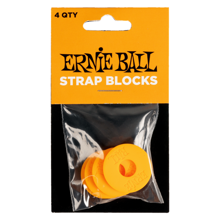 Ernie Ball Strap Blocks (4 pack) - Orange