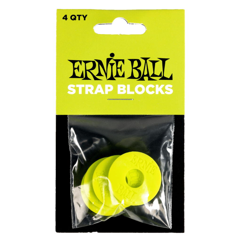 Ernie Ball Strap Blocks (4 pack) - Green