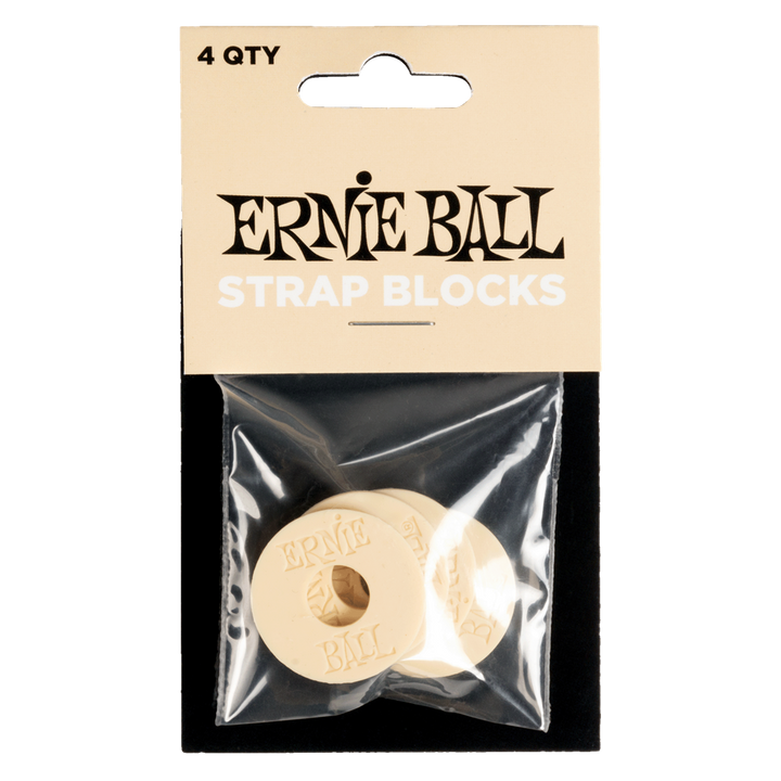 Ernie Ball Strap Blocks (4 pack) - Cream