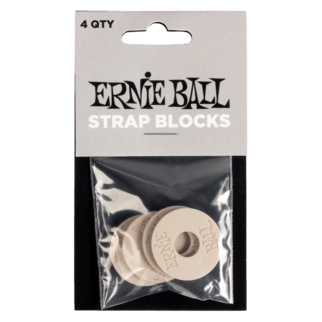 Ernie Ball Strap Blocks (4 pack) - Grey