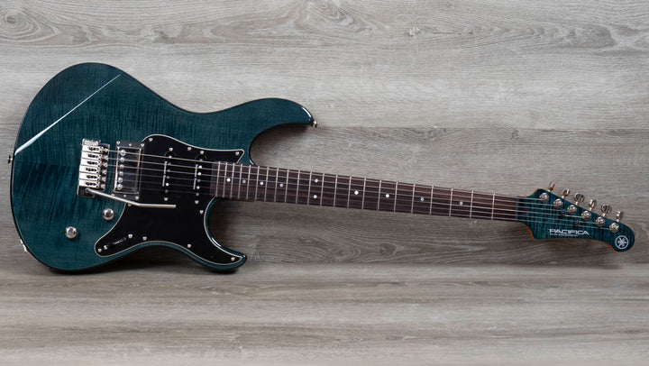Yamaha Pacifica 612V FM Mk II Electric Guitar, Flamed Maple Top, Indigo Blue
