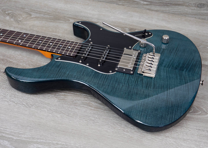 Yamaha Pacifica 612V FM Mk II Electric Guitar, Flamed Maple Top, Indigo Blue