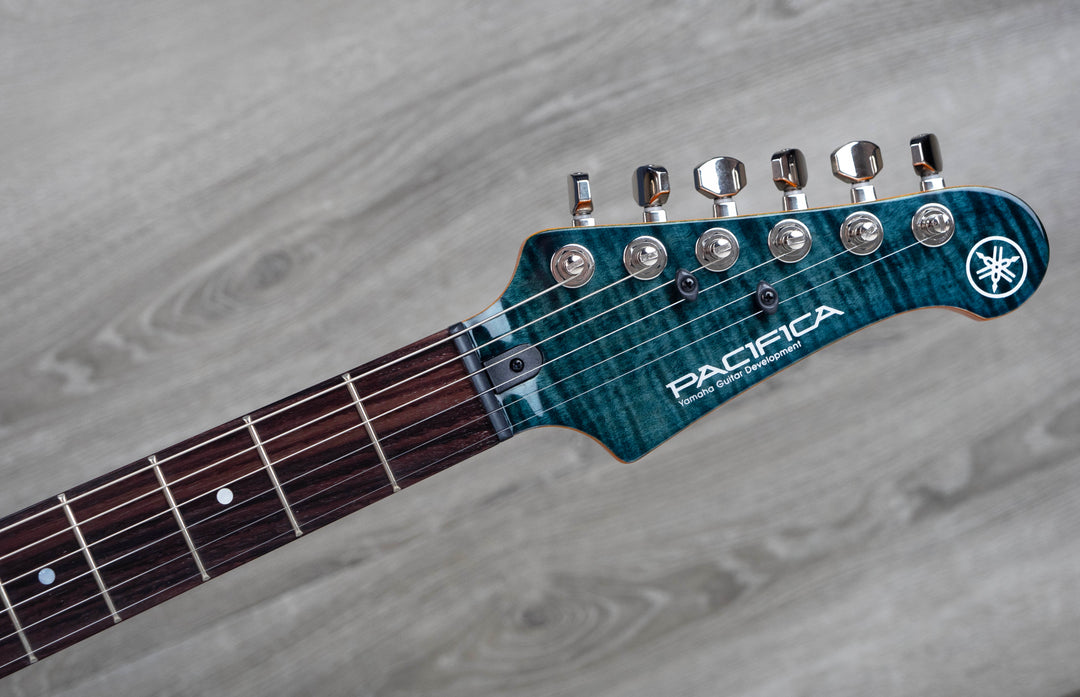 Yamaha Pacifica 612V FM Mk II Electric Guitar, Flamed Maple Top, Indigo Blue