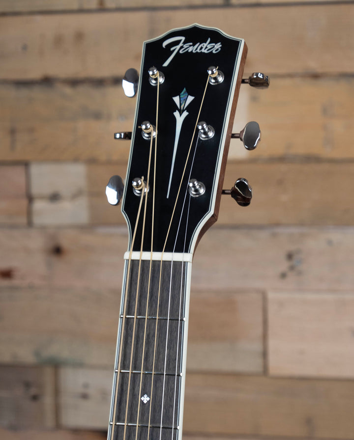 Pre-Owned Fender PD-220E Dreadnought, All Mahogany, Ovangkol Fingerboard, Aged Cognac Burst